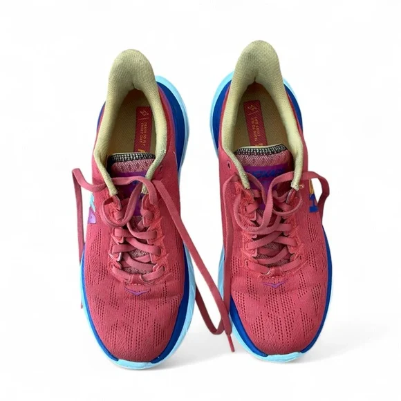 HOKA ONE ONE Mach 4 Women’s Running Training Sneakers Red Fiesta Size 7.5B - Picture 3 of 8